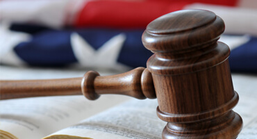 American Flag and Gavel