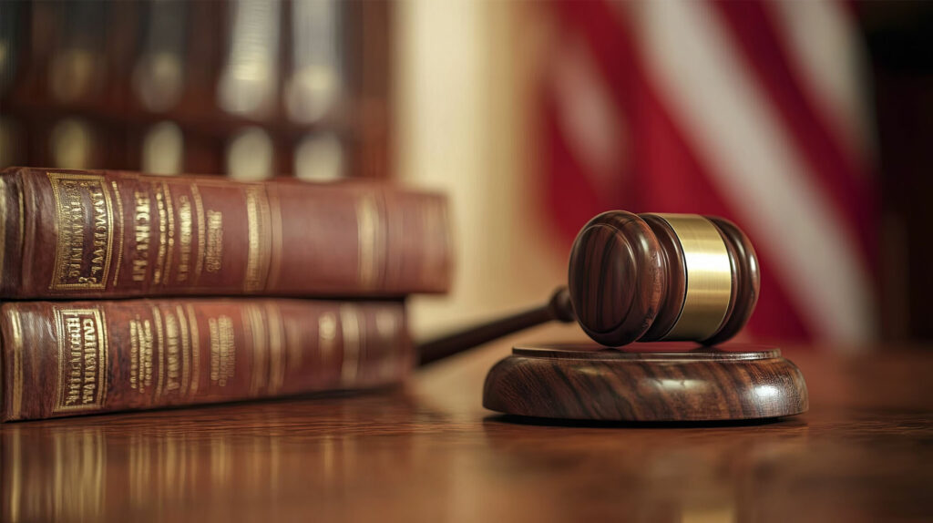 Gavel With Law Books