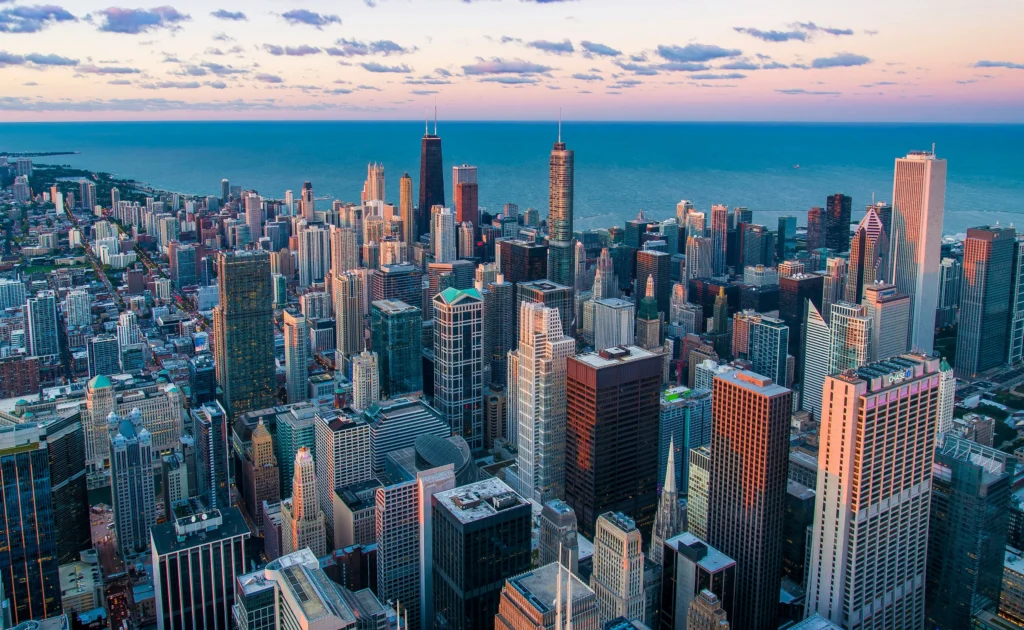 Illinois chicago city view