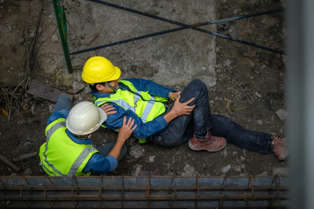 worker injured on construction job site
