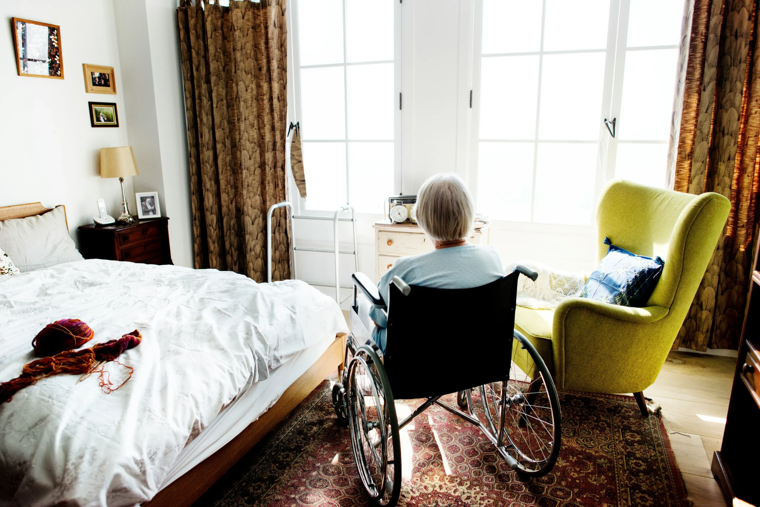 woman in a chair